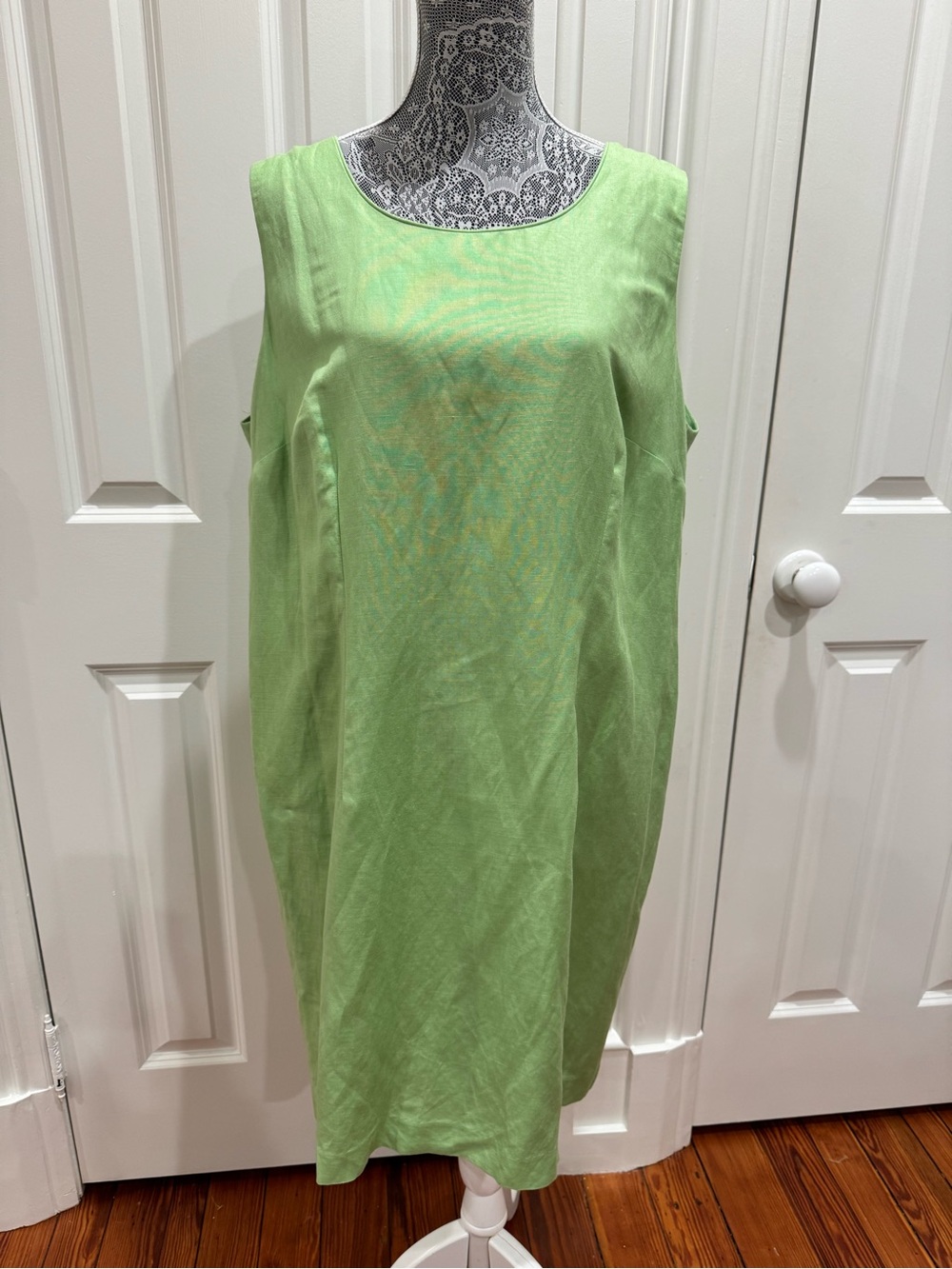 Jessica Howard Lime Green Linen Blend Dress
Size 18 P Cottagecore